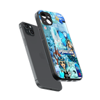 aquarius aesthetic collage back phone cover | glass case for iphone 14 plus