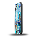 aquarius aesthetic collage back phone cover | glass case for iphone 15