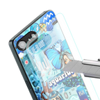 aquarius aesthetic collage back phone cover | glass case for iphone 16e
