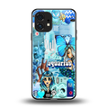 aquarius aesthetic collage back phone cover | glass case for nothing phone 1
