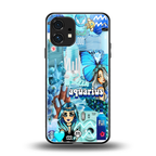aquarius aesthetic collage back phone cover | glass case for nothing phone 1