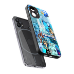 aquarius aesthetic collage back phone cover | glass case for nothing phone 1