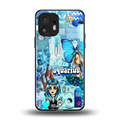 aquarius aesthetic collage back phone cover | glass case for nothing phone 2