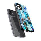 aquarius aesthetic collage back phone cover | glass case for nothing phone 2