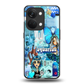 aquarius aesthetic collage back phone cover | glass case for oneplus nord 3