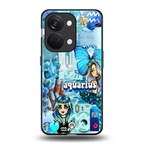 aquarius aesthetic collage back phone cover | glass case for oneplus nord 3