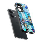 aquarius aesthetic collage back phone cover | glass case for oneplus nord 3