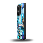 aquarius aesthetic collage back phone cover | glass case for oneplus nord 3