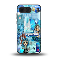 aquarius aesthetic collage back phone cover | glass case for oneplus nord 4