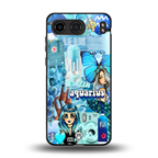aquarius aesthetic collage back phone cover | glass case for oneplus nord 4