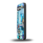 aquarius aesthetic collage back phone cover | glass case for oneplus nord 4