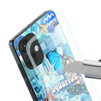 aquarius aesthetic collage back phone cover | glass case for oneplus nord ce 3