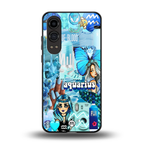 aquarius aesthetic collage back phone cover | glass case for oneplus nord ce 4 lite