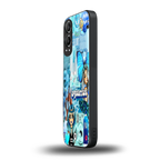 aquarius aesthetic collage back phone cover | glass case for oneplus nord ce 4 lite