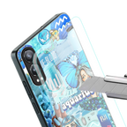 aquarius aesthetic collage back phone cover | glass case for oneplus nord ce 4 lite