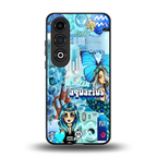 aquarius aesthetic collage back phone cover | glass case for oneplus nord ce 4
