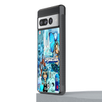 aquarius aesthetic collage back phone cover | glass case for google pixel 7 pro