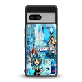 aquarius aesthetic collage back phone cover | glass case for Google Pixel 7