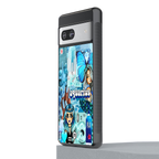 aquarius aesthetic collage back phone cover | glass case for Google Pixel 7