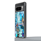 aquarius aesthetic collage back phone cover | glass case for google pixel 8 pro