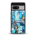 aquarius aesthetic collage back phone cover | glass case for Google Pixel 8
