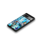 aquarius aesthetic collage back phone cover | glass case for Google Pixel 8