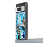 aquarius aesthetic collage back phone cover | glass case for Google Pixel 8