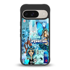 aquarius aesthetic collage back phone cover | glass case for google pixel 9