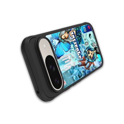 aquarius aesthetic collage back phone cover | glass case for google pixel 9