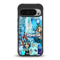 aquarius aesthetic collage back phone cover | glass case for google pixel 9 pro