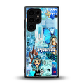 aquarius aesthetic collage back phone cover | glass case for samsung galaxy s23 ultra