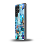 aquarius aesthetic collage back phone cover | glass case for samsung galaxy s25 ultra