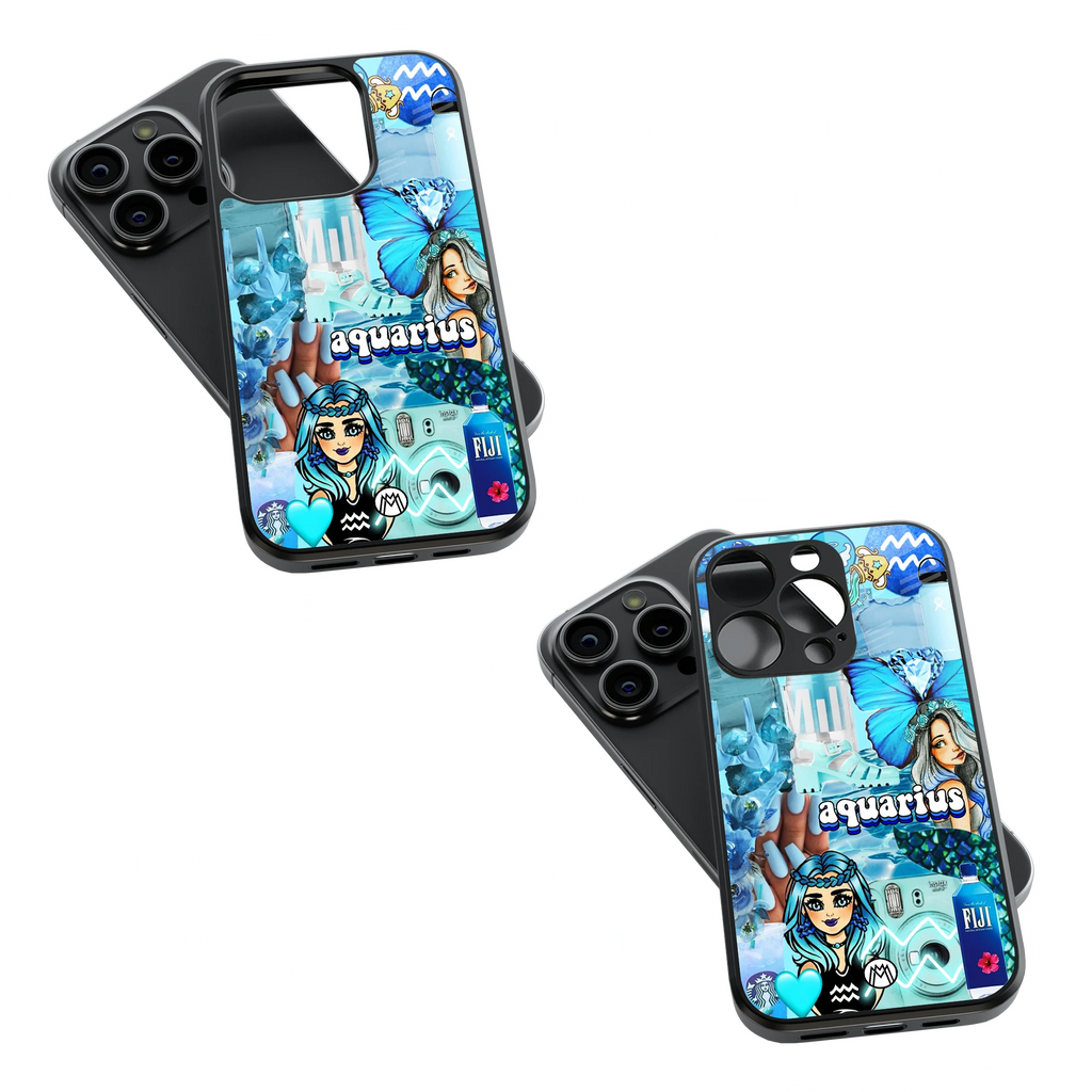 Trendy Glass Back Mobile Case for iPhone, Samsung, Redmi, OnePlus, Google Pixel, Motorola