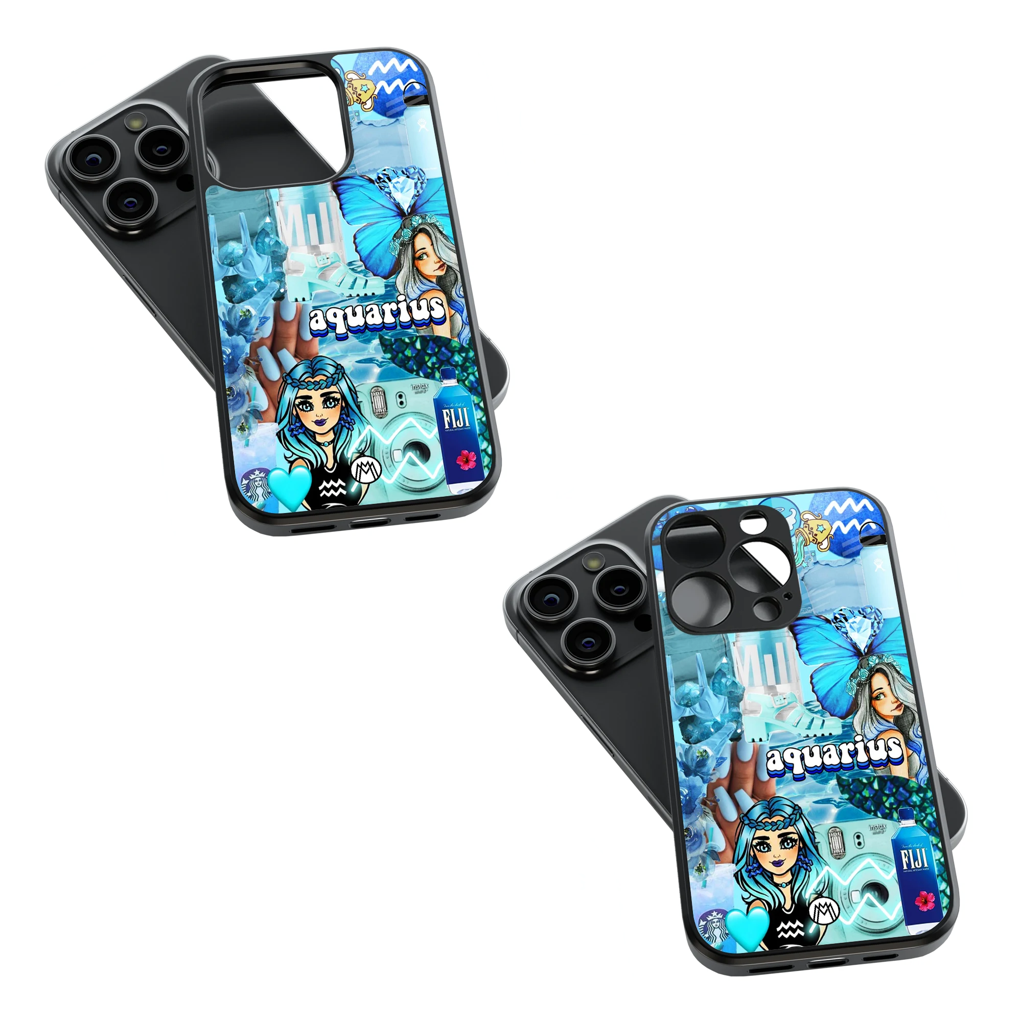 Trendy Glass Back Mobile Case for iPhone, Samsung, Redmi, OnePlus, Google Pixel, Motorola