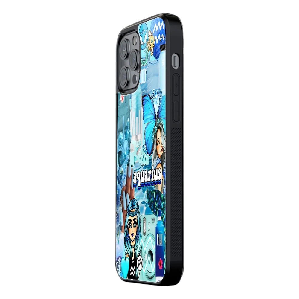 Slim Glass Back Phone Case for Multiple Brands – iPhone, Samsung, Redmi, OnePlus, Oppo, Vivo