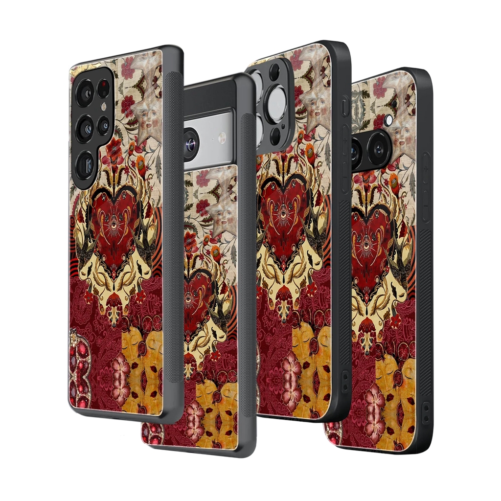 Stylish Glass Back Case for All Smartphones iPhone, Samsung, OnePlus, Pixel, Redmi, Oppo, Vivo, Motorola