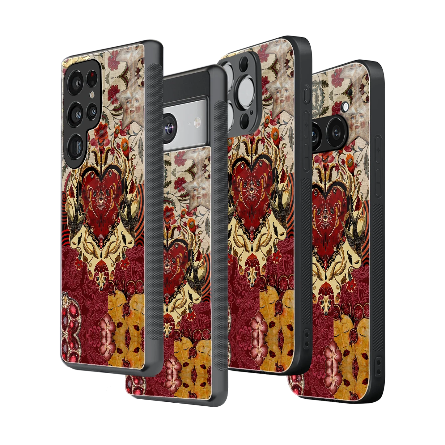 Stylish Glass Back Case for All Smartphones iPhone, Samsung, OnePlus, Pixel, Redmi, Oppo, Vivo, Motorola