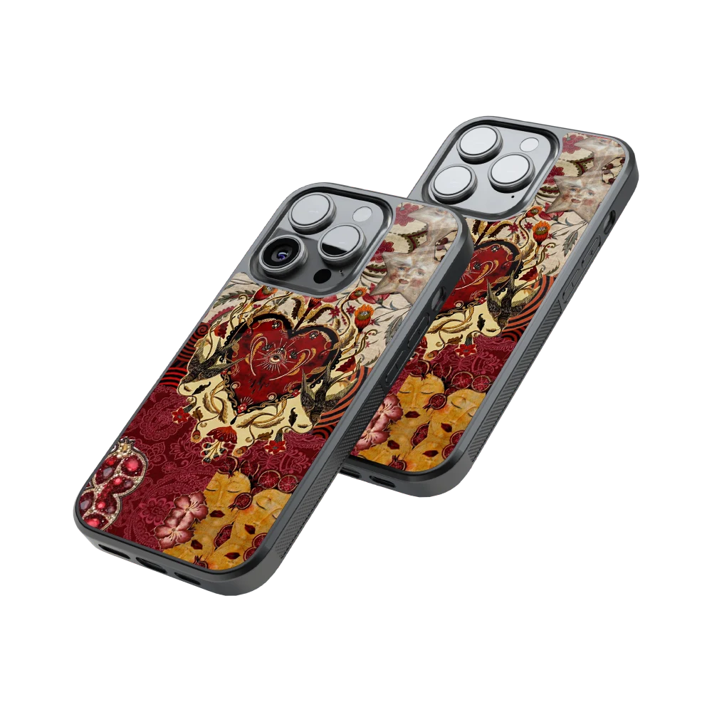 Protective Glass Back Phone Case Compatible with iPhone, Samsung, OnePlus, Pixel & More