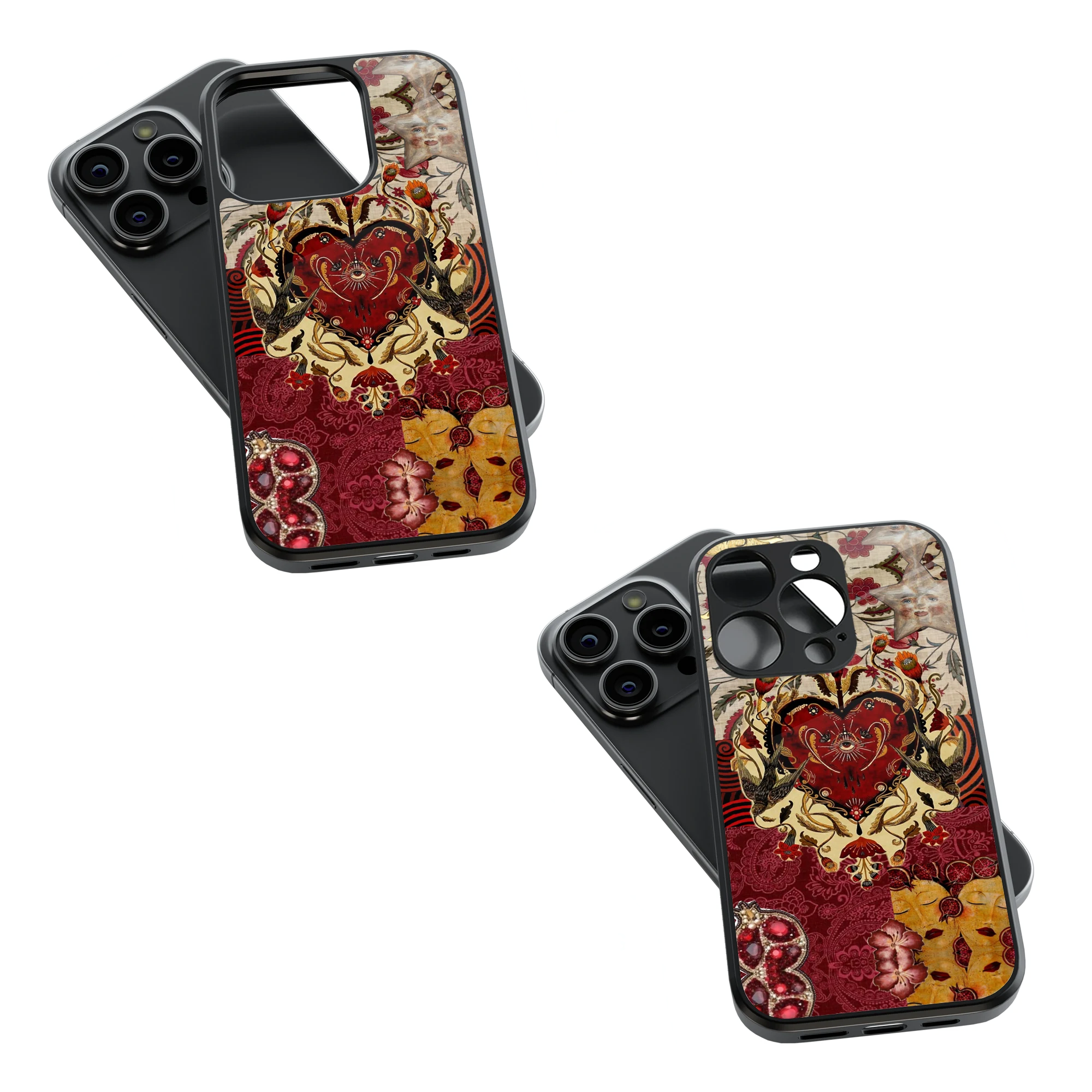 Trendy Glass Back Mobile Case for iPhone, Samsung, Redmi, OnePlus, Google Pixel, Motorola