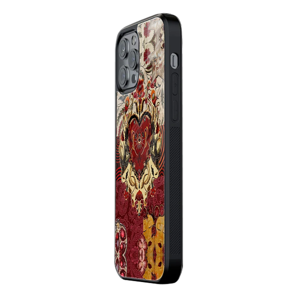 Slim Glass Back Phone Case for Multiple Brands iPhone, Samsung, Redmi, OnePlus, Oppo, Vivo