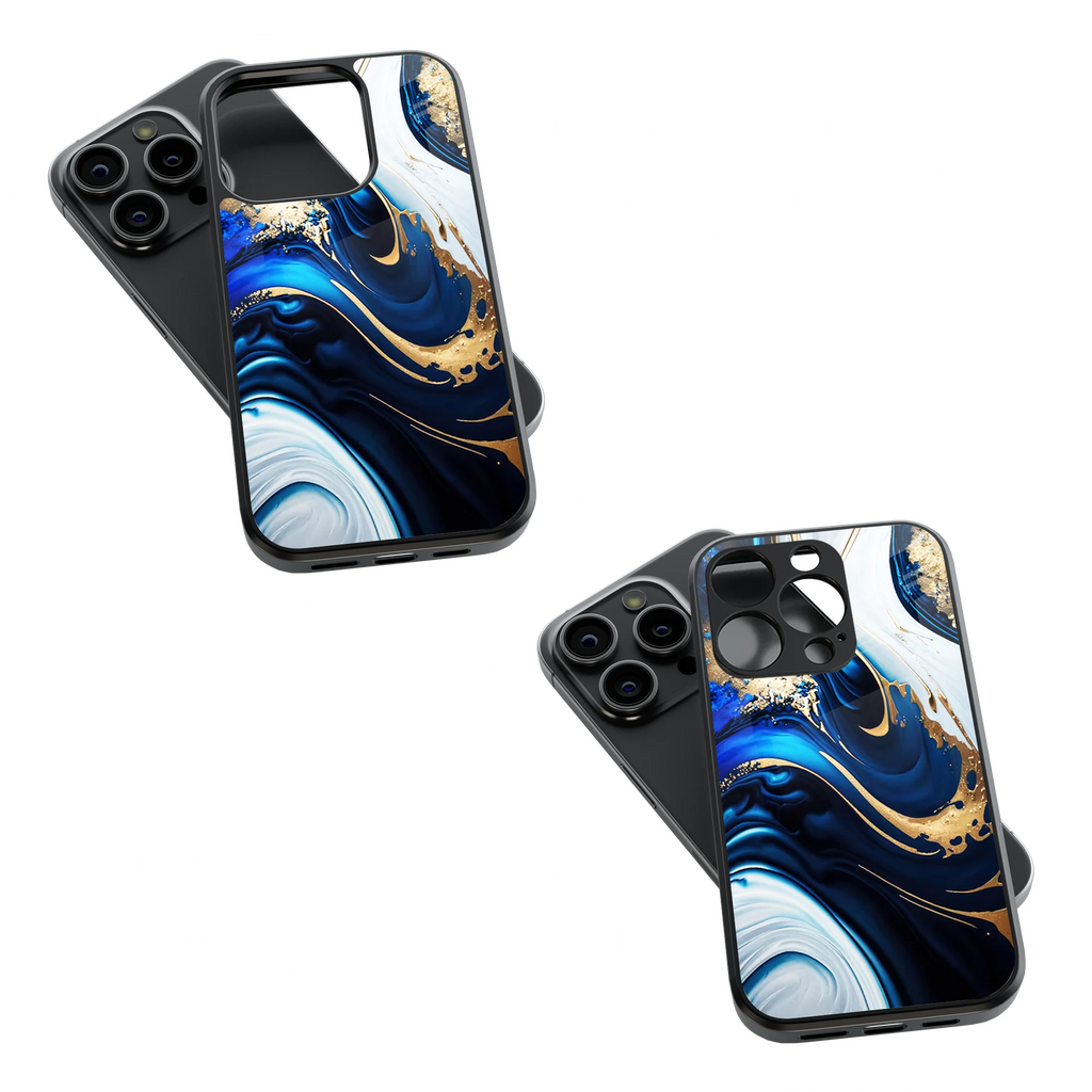 Trendy Glass Back Mobile Case for iPhone, Samsung, Redmi, OnePlus, Google Pixel, Motorola