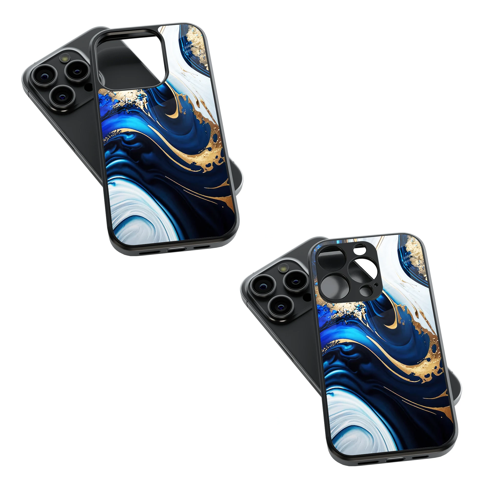 Trendy Glass Back Mobile Case for iPhone, Samsung, Redmi, OnePlus, Google Pixel, Motorola