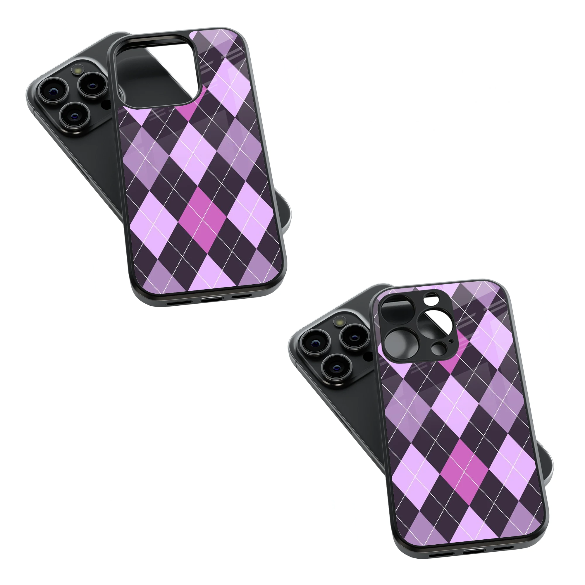 Trendy Glass Back Mobile Case for iPhone, Samsung, Redmi, OnePlus, Google Pixel, Motorola