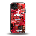 aries aesthetic collage back phone cover | glass case for iphone 15