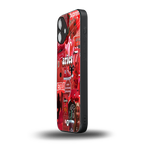 aries aesthetic collage back phone cover | glass case for iphone 16 plus