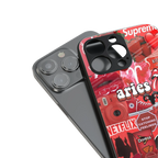 aries aesthetic collage back phone cover | glass case for iphone 13 pro