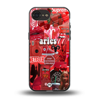 aries aesthetic collage back phone cover | glass case for iphone 16e