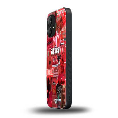 aries aesthetic collage back phone cover | glass case for nothing phone 1
