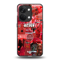 aries aesthetic collage back phone cover | glass case for oneplus nord 3