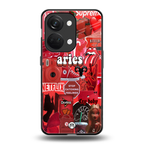 aries aesthetic collage back phone cover | glass case for oneplus nord 3